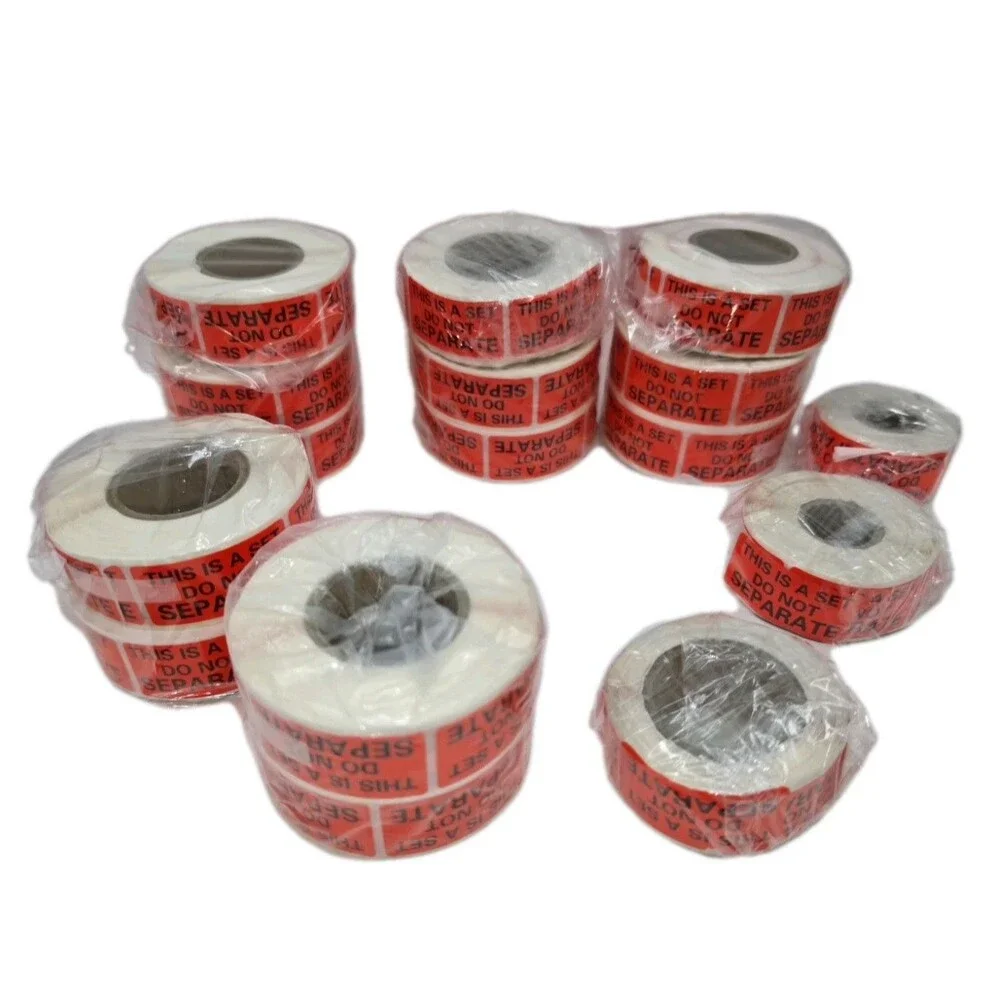 Sutter Signs This Is A Set Red Inventory Labels 13 New 3 Partial 16 Roll Lot
